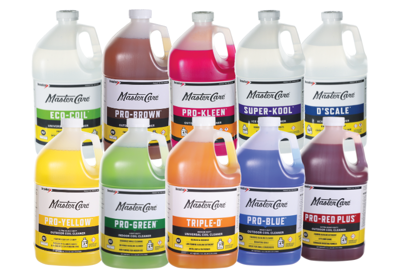 MasterCare coil cleaners 1 gallon group shot